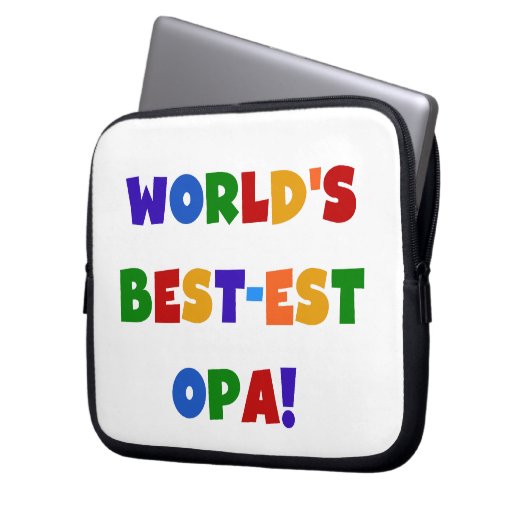 Die besten opa-farbenen Geschenke der Welt Laptopschutzhülle (Vorderseite Links)