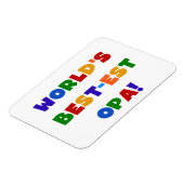 Die besten opa-farbenen Geschenke der Welt Magnet (Linke Seite)