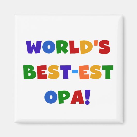 Die besten opa-farbenen Geschenke der Welt Magnet (Vorne)