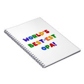 Die besten opa-farbenen Geschenke der Welt Notizblock (Rechte Seite)