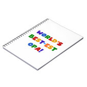 Die besten opa-farbenen Geschenke der Welt Notizblock (Linke Seite)