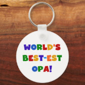 Die besten opa-farbenen Geschenke der Welt Schlüsselanhänger (Vorderseite)
