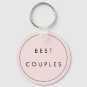 Die besten Paare in Rosa und Schwarz Schlüsselanhänger (Rückseite)