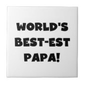 Die besten Papa-Tshirts und Geschenke der Black Te Fliese (Vorderseite)