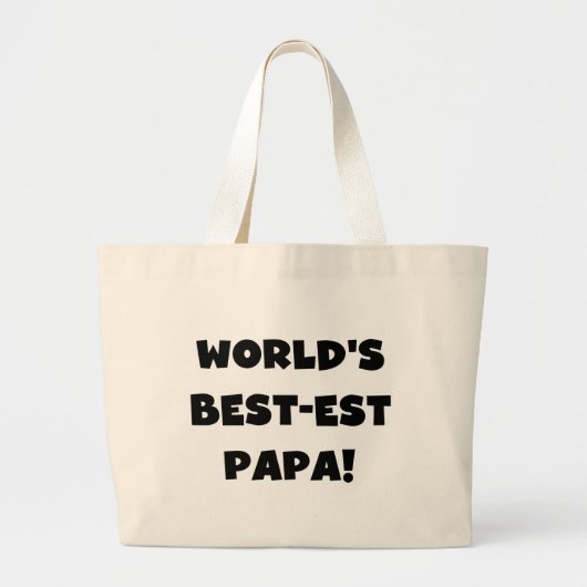 Die besten Papa-Tshirts und Geschenke der Black Te Jumbo Stoffbeutel (Vorne)