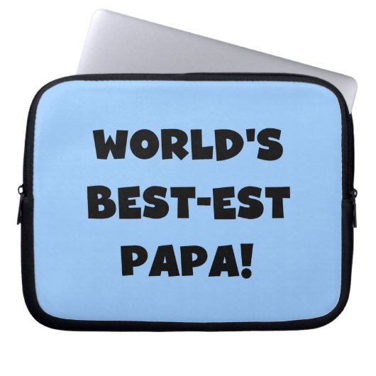Die besten Papa-Tshirts und Geschenke der Black Te Laptopschutzhülle (Vorderseite)