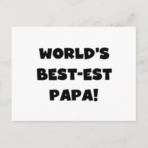 Die besten Papa-Tshirts und Geschenke der Black Te Postkarte