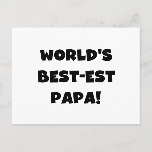 Die besten Papa-Tshirts und Geschenke der Black Te Postkarte (Vorderseite)