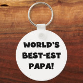 Die besten Papa-Tshirts und Geschenke der Black Te Schlüsselanhänger (Vorderseite)