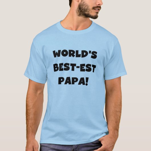 Die besten Papa-Tshirts und Geschenke der Black Te T-Shirt (Vorderseite)