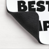 Die besten Papageschenke der Black Text World Mousepad (Ecke)