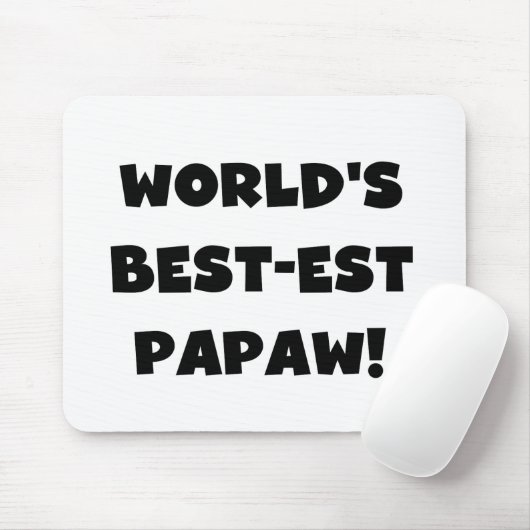 Die besten Papageschenke der Black Text World Mousepad (Mit Mouse)
