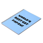 Die besten Papageschenke der Black Text World Notizblock (Linke Seite)