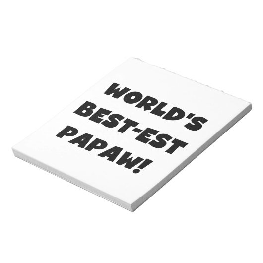 Die besten Papageschenke der Black Text World Notizblock (Rotiert)