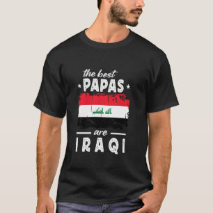 Die besten Papas sind irakischer Vatertag Irak Fla T-Shirt