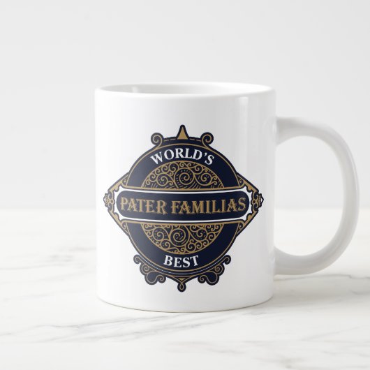 Die besten Pater Familias der Welt (Vater der Fami Jumbo-Tasse (Rechts)
