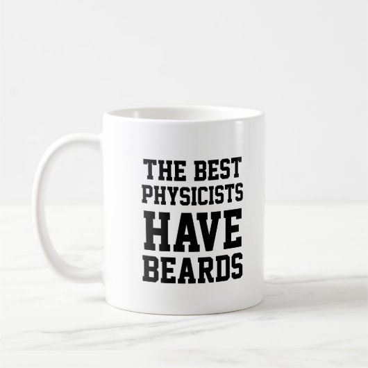 Die besten Physiker haben Bärte Kaffeetasse (Links)