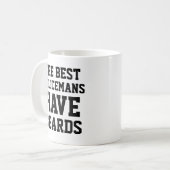 Die besten Polizisten haben Bärte Kaffeetasse (Vorderseite Links)