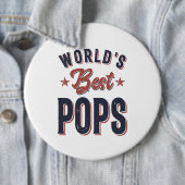 Die besten Pop der Welt | Father Grandpa-Geschenk Button (Beispiel)