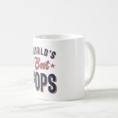 Die besten Pop der Welt | Father Grandpa-Geschenk Kaffeetasse (VorderseiteRechts)
