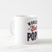 Die besten Pop der Welt | Father Grandpa-Geschenk Kaffeetasse (Vorderseite Links)