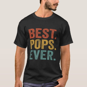 Die besten Pop je Vintag Retro Großvater Vatertag T-Shirt