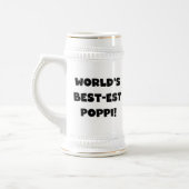 Die besten Poppi-Black-Text-Geschenke der Welt Bierglas (Links)