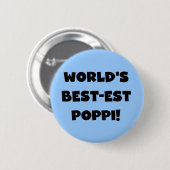 Die besten Poppi-Black-Text-Geschenke der Welt Button (Vorne & Hinten)
