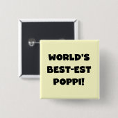 Die besten Poppi-Black-Text-Geschenke der Welt Button (Vorne & Hinten)