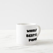 Die besten Poppi-Black-Text-Geschenke der Welt Espressotasse (Vorderseite Rechts)