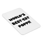 Die besten Poppi-Black-Text-Geschenke der Welt Magnet (Rechte Seite)
