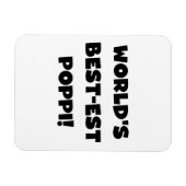 Die besten Poppi-Black-Text-Geschenke der Welt Magnet (Horizontal)