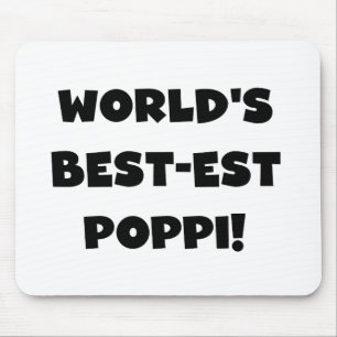 Die besten Poppi-Black-Text-Geschenke der Welt Mousepad