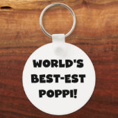 Die besten Poppi-Black-Text-Geschenke der Welt Schlüsselanhänger (Vorderseite)