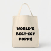 Die besten Poppi-Black-Text-Geschenke der Welt Tragetasche (Vorne)