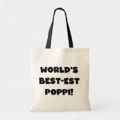 Die besten Poppi-Black-Text-Geschenke der Welt Tragetasche (Vorne)