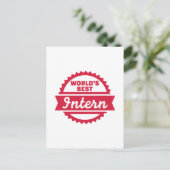 Die besten Praktikanten der Welt Postkarte (Stehend Vorderseite)