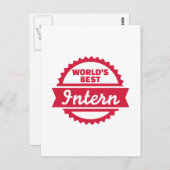 Die besten Praktikanten der Welt Postkarte (Vorne/Hinten)