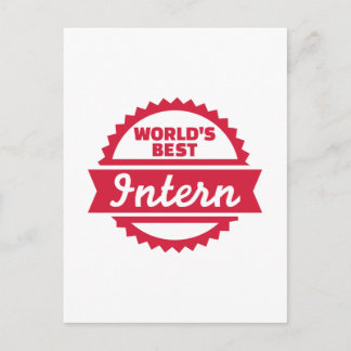 Die besten Praktikanten der Welt Postkarte