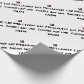 Die BESTEN SACHEN HABEN einen HUNGER - Wortspiele Geschenkpapier (Ecke)