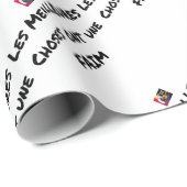 Die BESTEN SACHEN HABEN einen HUNGER - Wortspiele Geschenkpapier (Rolleneckpunkt)