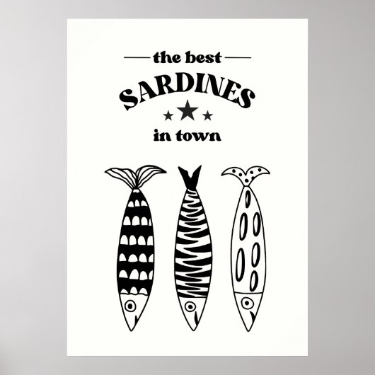 Die besten Sardinen der Stadt Poster (Vorne)