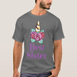 Die besten Schwester Unicorn Familiengeschwister T-Shirt