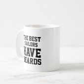 Die besten Seeleute haben Bärte Kaffeetasse (Vorderseite Links)