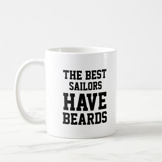 Die besten Seeleute haben Bärte Kaffeetasse (Links)