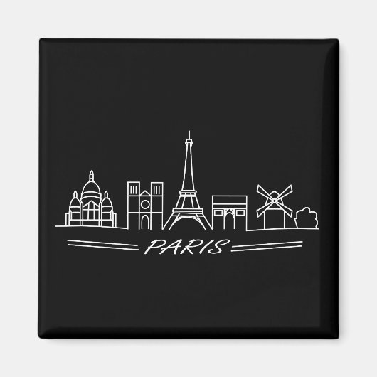 Die besten Sehenswürdigkeiten von Paris Magnet (Vorne)