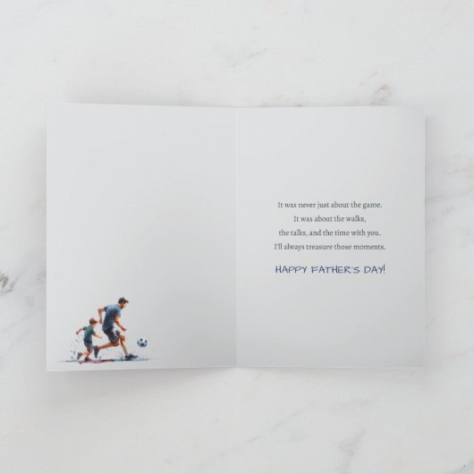 Die besten Spaziergänge zusammen glücklicher Vater Karte (Innenseite)