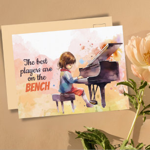 Die besten Spieler sind auf der Bank Niedlich Postkarte