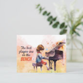 Die besten Spieler sind auf der Bank Niedlich Postkarte (Stehend Vorderseite)