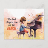 Die besten Spieler sind auf der Bank Niedlich Postkarte (Vorderseite)